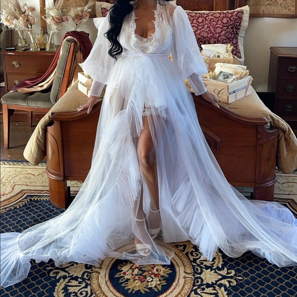 Custom Bridal Robe - Picture 4 of 5
